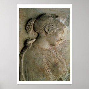 Detail from the stela of Philis, from Thasos, c.5t Poster