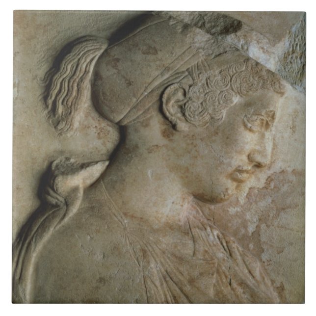 Detail from the stela of Philis, from Thasos, c.5t Tile (Front)