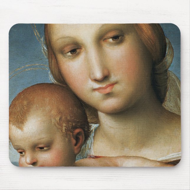 Detail from <Virgin and Child> Attributed to Rapha Mouse Mat (Front)