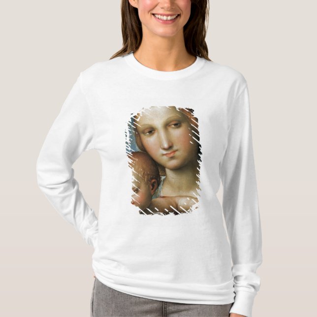 Detail from <Virgin and Child> Attributed to Rapha T-Shirt (Front)
