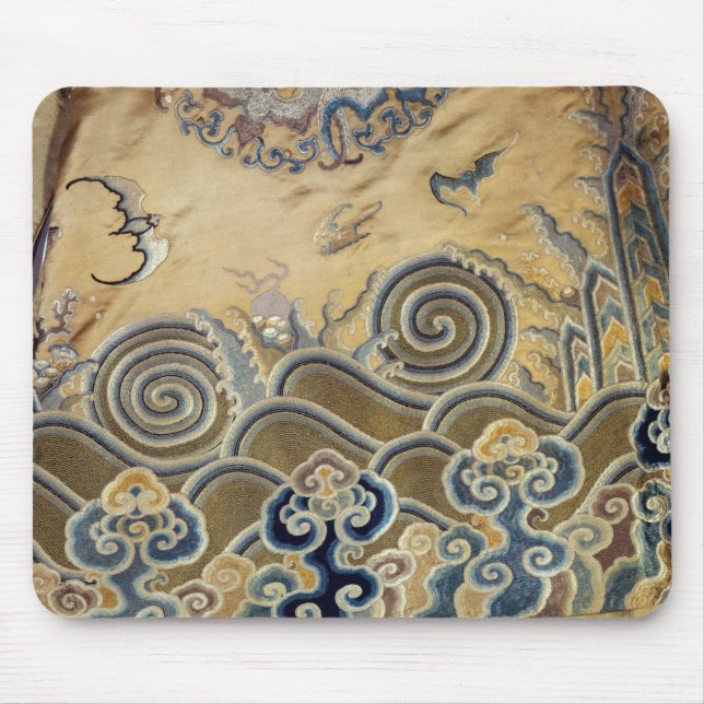 Detail of a funerary robe, Qing Dynasty Mouse Mat (Front)
