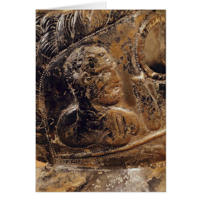 Detail of a gladiator's mask (Front)