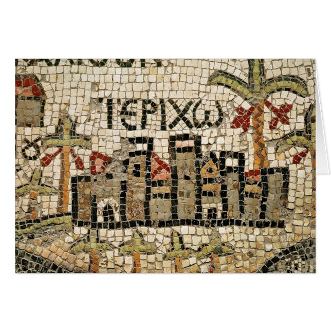 Detail of a map of Jericho (Front Horizontal)