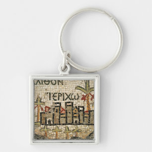 Detail of a map of Jericho Key Ring