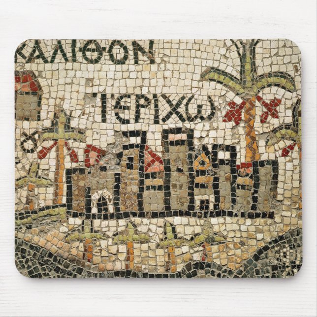 Detail of a map of Jericho Mouse Mat (Front)