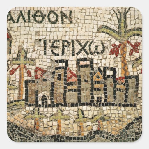 Image of Detail of a map of Jericho Square Sticker