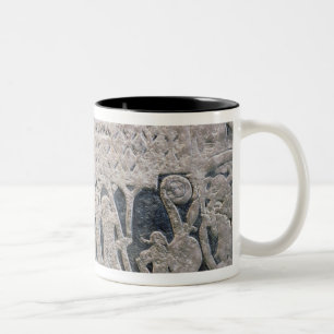Detail of a picture stone Two-Tone coffee mug