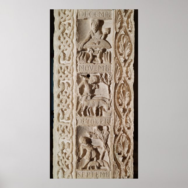 Detail of a pillar showing poster (Front)