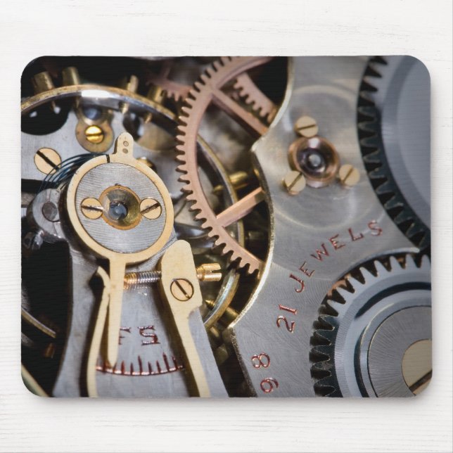 Detail of a pocket watch mouse mat (Front)