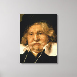 Detail of a Portrait of an old man, 1667 Canvas Print