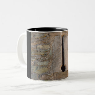 Detail of a slit of the castle on Two-Tone Mug