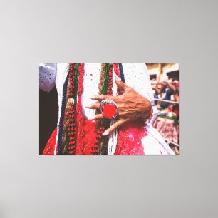 Detail of Afro-Brazilian Baiana with Sacred Beads Canvas Print