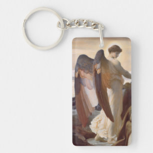 Detail of Angel by Sir Frederic Leighton Key Ring
