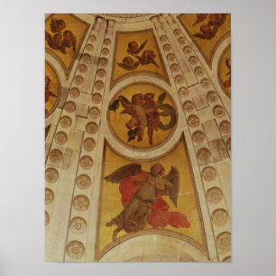 Detail of angels from the dome, built 1635-42 poster