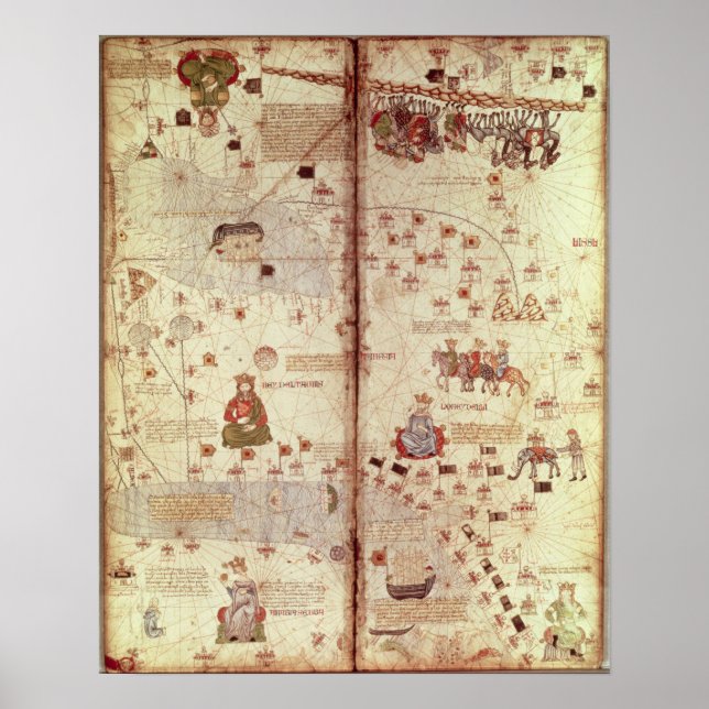 Detail of Asia from the Catalan Poster (Front)