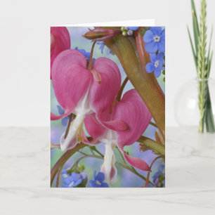 Detail of bleeding hearts and Brunnera Jack Card