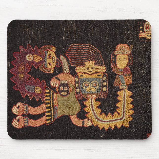 Detail of Burial cloth, Paracas Tribe Mouse Mat (Front)