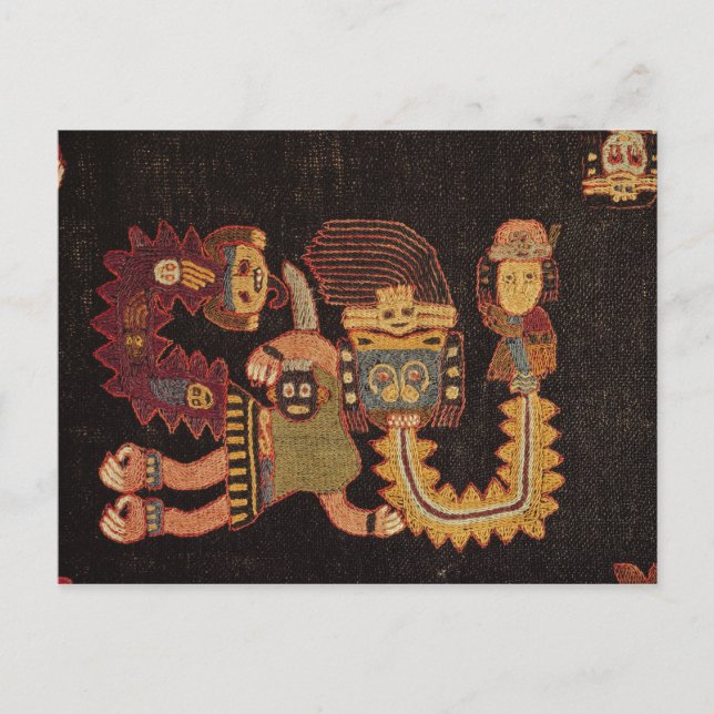 Detail of Burial cloth, Paracas Tribe Postcard (Front)