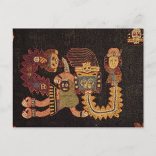 Detail of Burial cloth, Paracas Tribe Postcard
