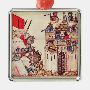 Detail of Cantiga 28 Metal Tree Decoration