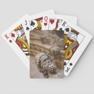 Detail of cloisters Patriarch Zacarias statue Playing Cards