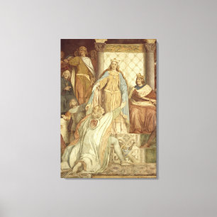 Detail of Der Saengerkreis, Wartburg Castle Canvas Print