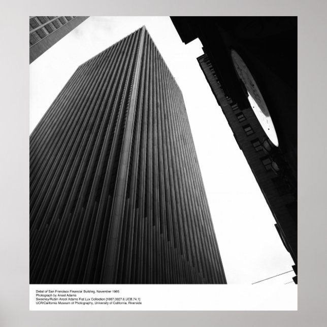Detail of Financial Building, 1966 by Ansel Adams Poster (Front)