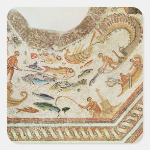 Detail of Fish, from Vega Baja Square Sticker