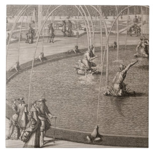Detail of Fountain of Diana and Apollo at Versaill Tile
