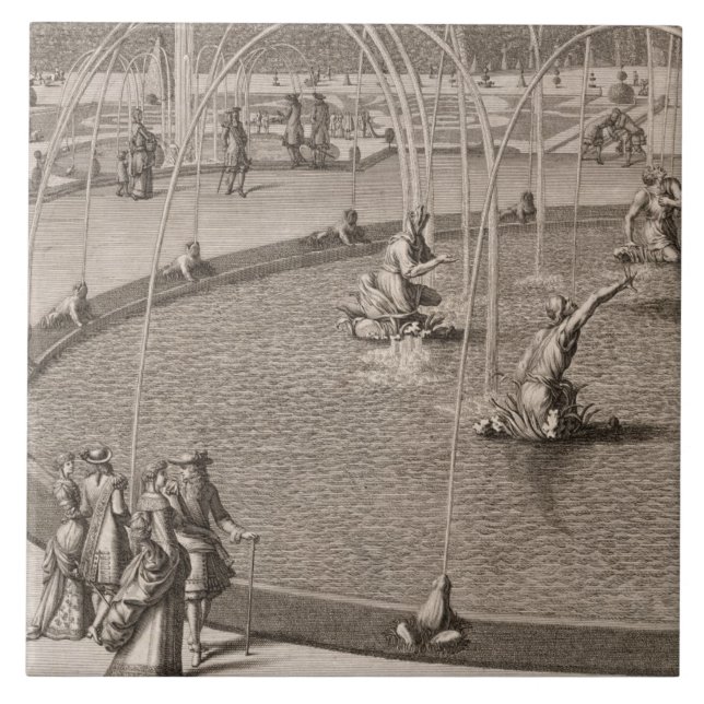 Detail of Fountain of Diana and Apollo at Versaill Tile (Front)