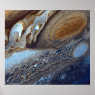 Detail of Jupiter Atmosphere Great Red Spot Poster