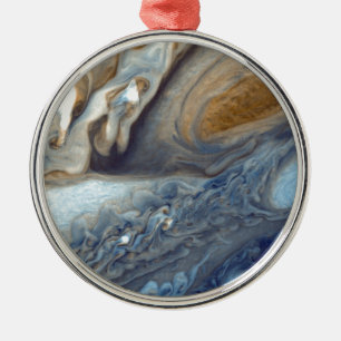 Detail of Jupiter's Atmosphere Great Red Spot Metal Tree Decoration