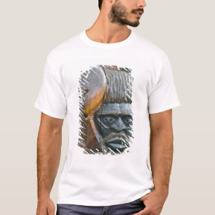 Detail of Kanak totem pole, Noumea, New T-Shirt