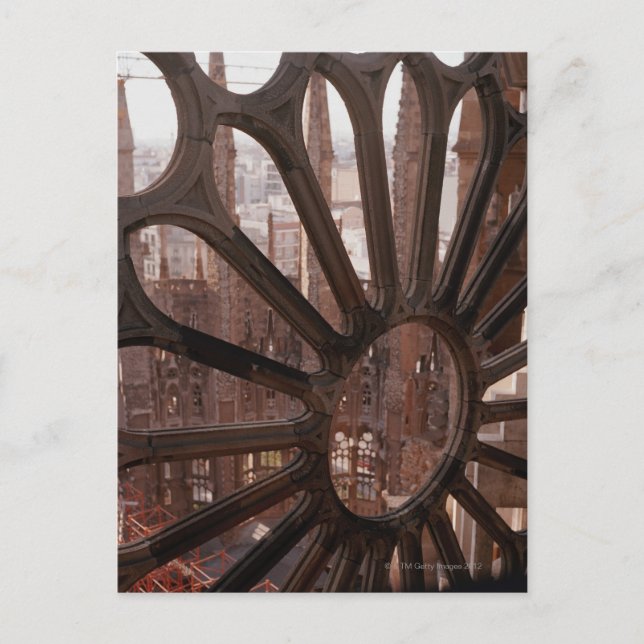 Detail of La Sagrada Familia, Barcelona, Spain Postcard (Front)