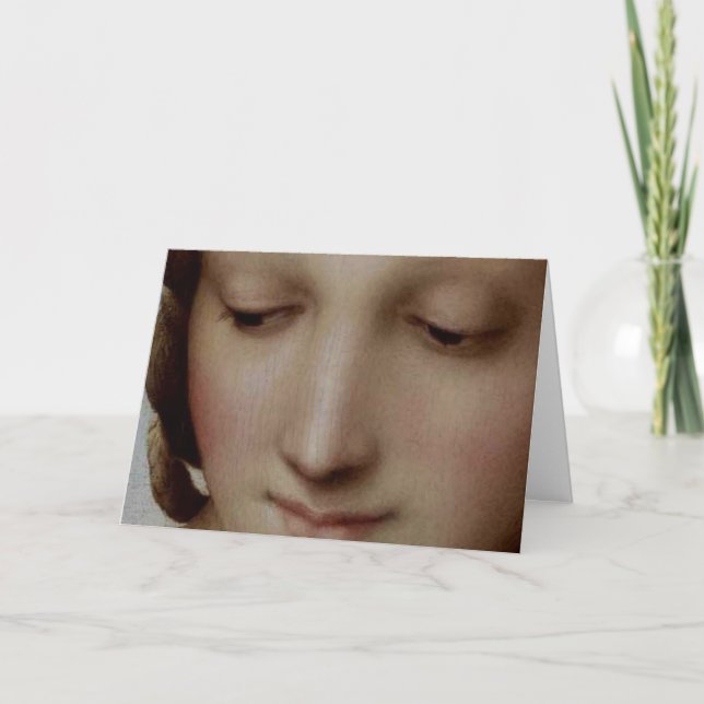 Detail of Madonna of the Meadow Holiday Card (Front)