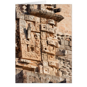 Detail Of Magician Pyramid, Yucatan, Mexico