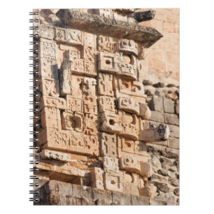 Detail Of Magician Pyramid, Yucatan, Mexico Notebook