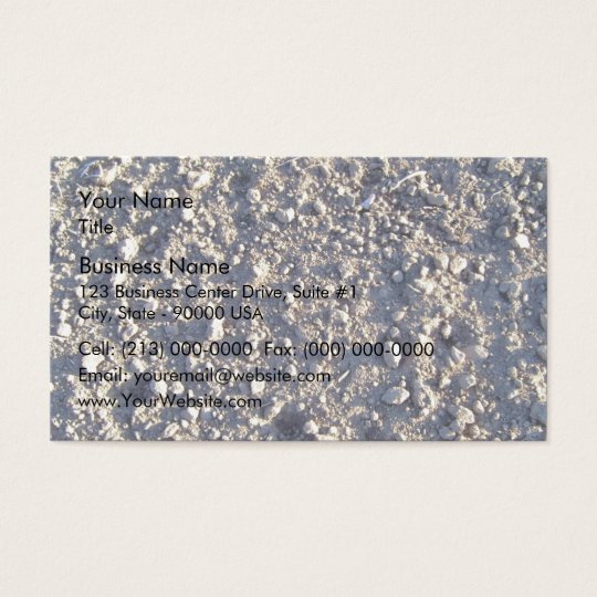 Detail Of Sand Texture With Small Stones Business Card