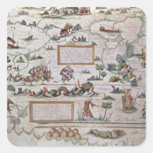 Detail of Siberia Square Sticker