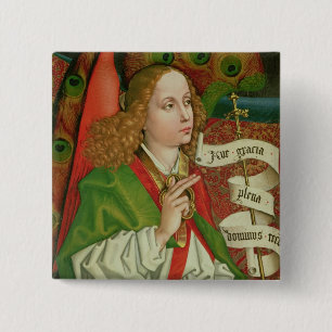Detail of the Archangel Gabriel 15 Cm Square Badge