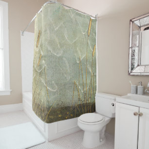 Detail of the bottom of Birth of Venus Fine Art Shower Curtain