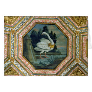 Detail of the ceiling decoration in the Salon