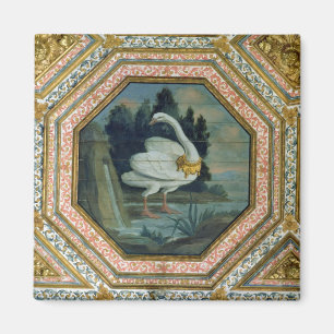 Detail of the ceiling decoration in the Salon Magnet