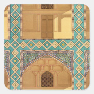 Detail of the Courtyard Arcades in the Medrese-i-S Square Sticker