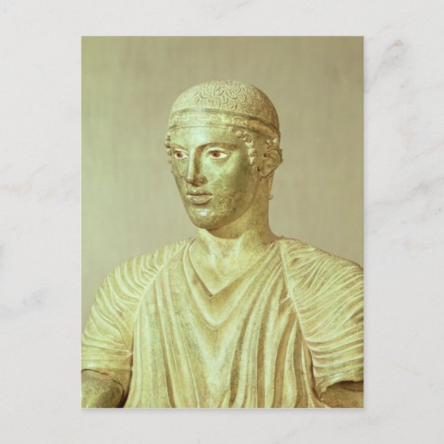 Detail of the Delphi Charioteer, c.470 BC Postcard (Front)