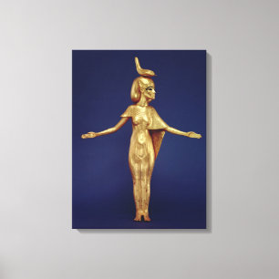 Detail of the goddess Selket Canvas Print