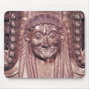 Detail of the gorgon handle from a krater mouse mat
