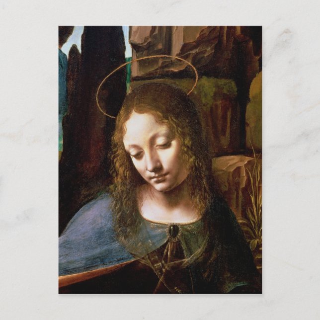 Detail of the Head of the Virgin Postcard (Front)
