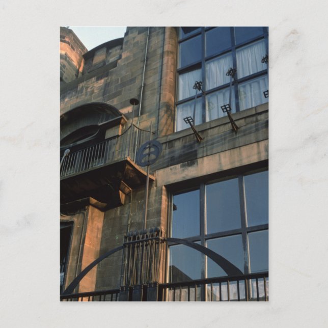 Detail of the ironwork of the North Fa�ade Postcard (Front)