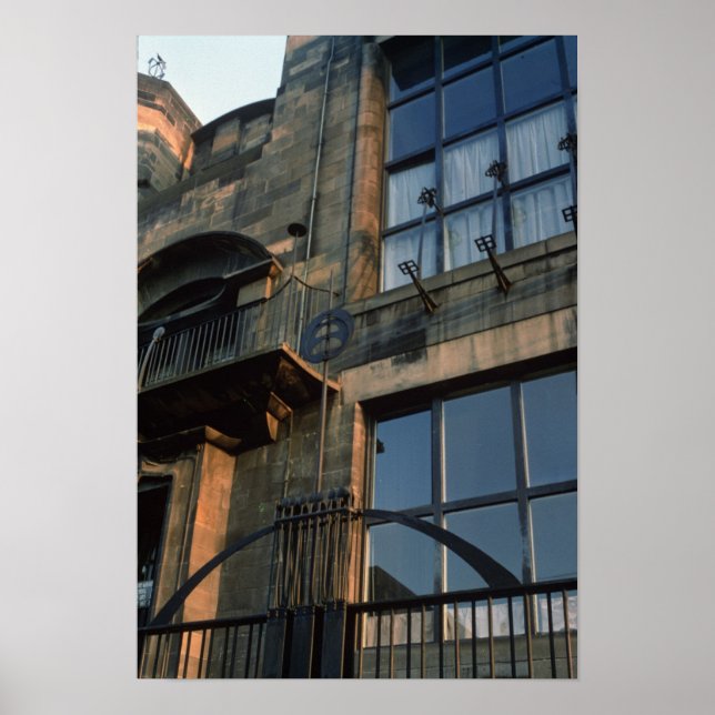 Detail of the ironwork of the North Fa�ade Poster (Front)